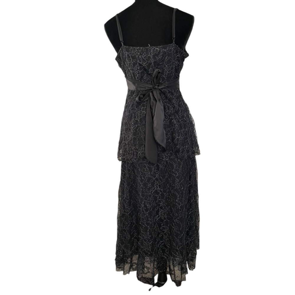 Papillon women’s vintage retro two-piece babydoll tank midi lace full skirt M - Picture 6 of 9